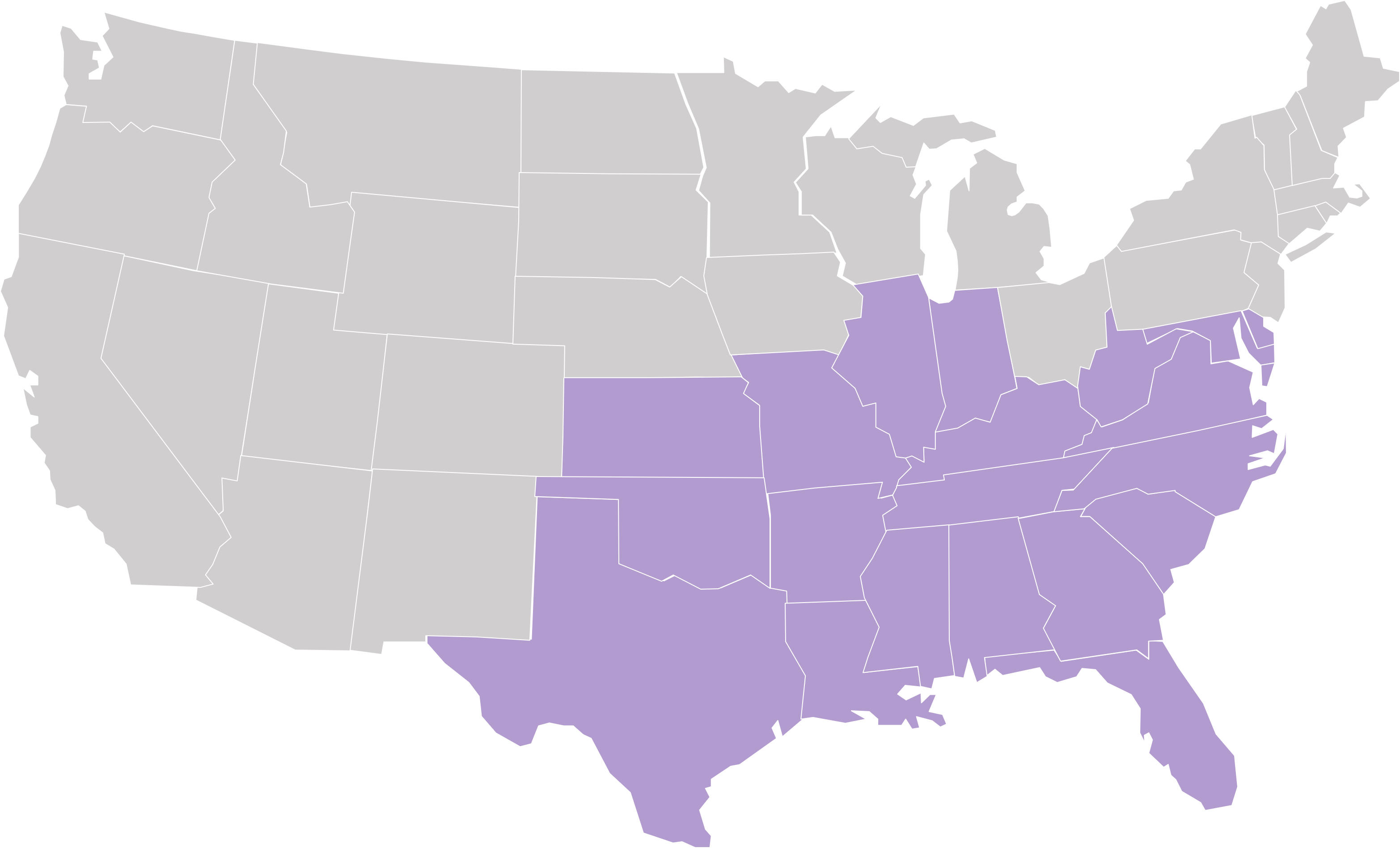 blindside states registered map