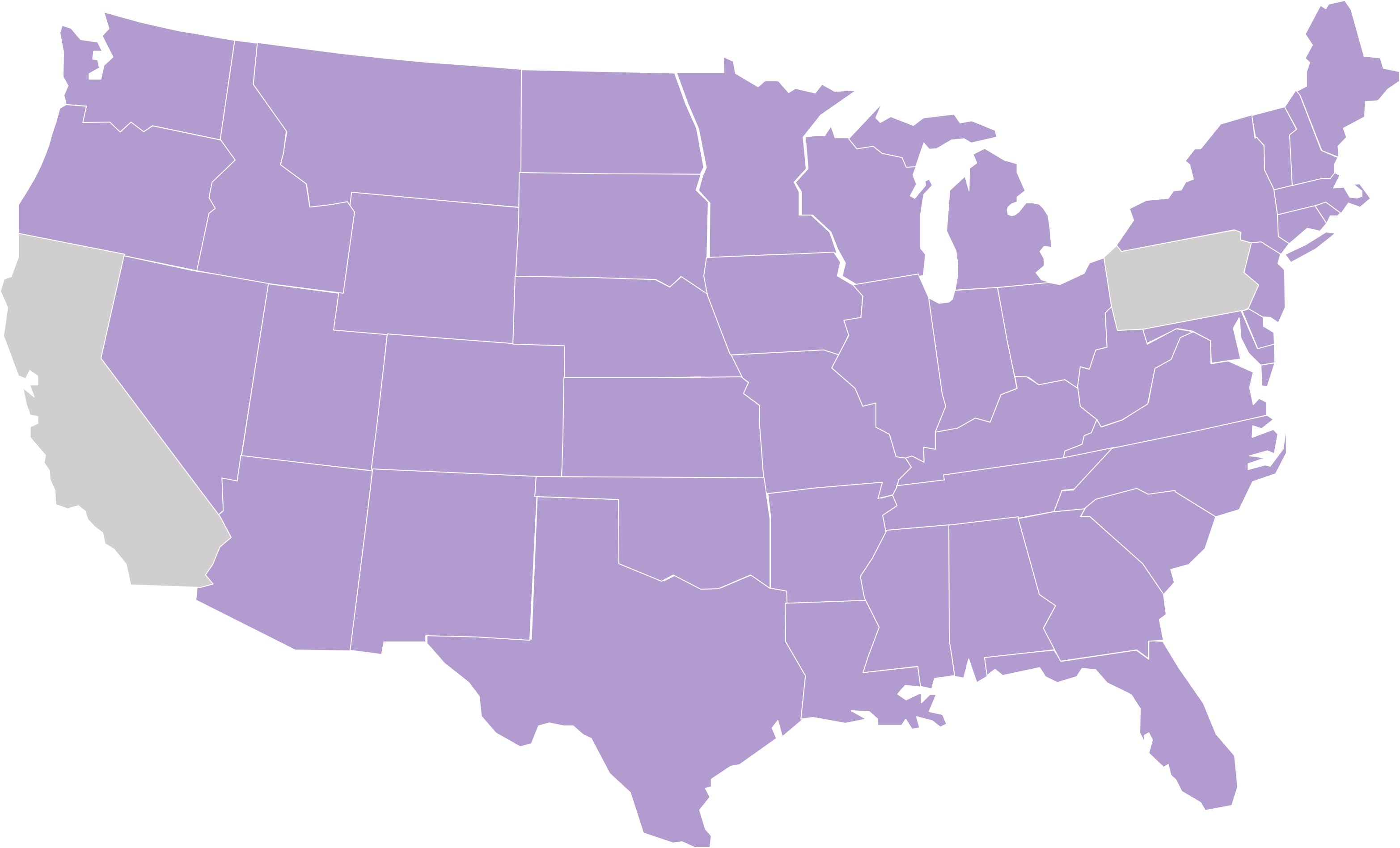 oust xp states registered map