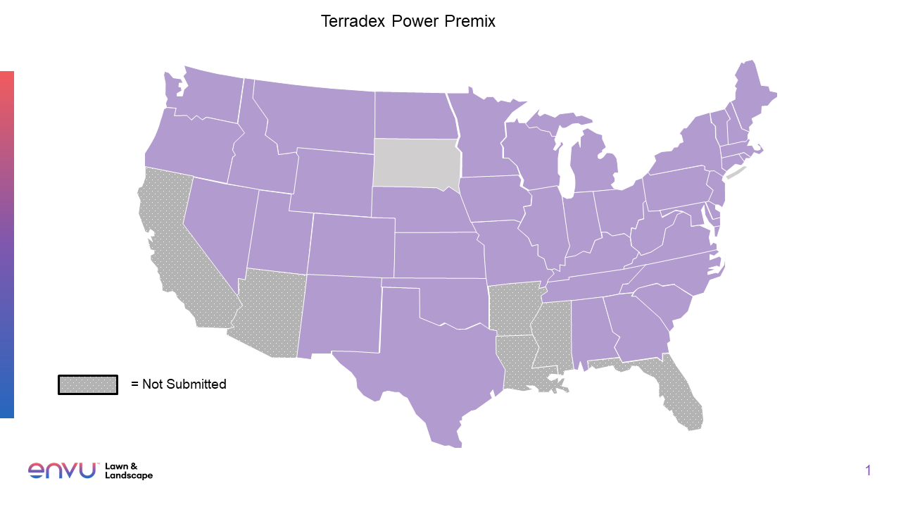 terradex power premix states registered map