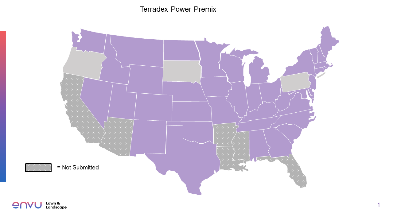 terradex power premix states registered map