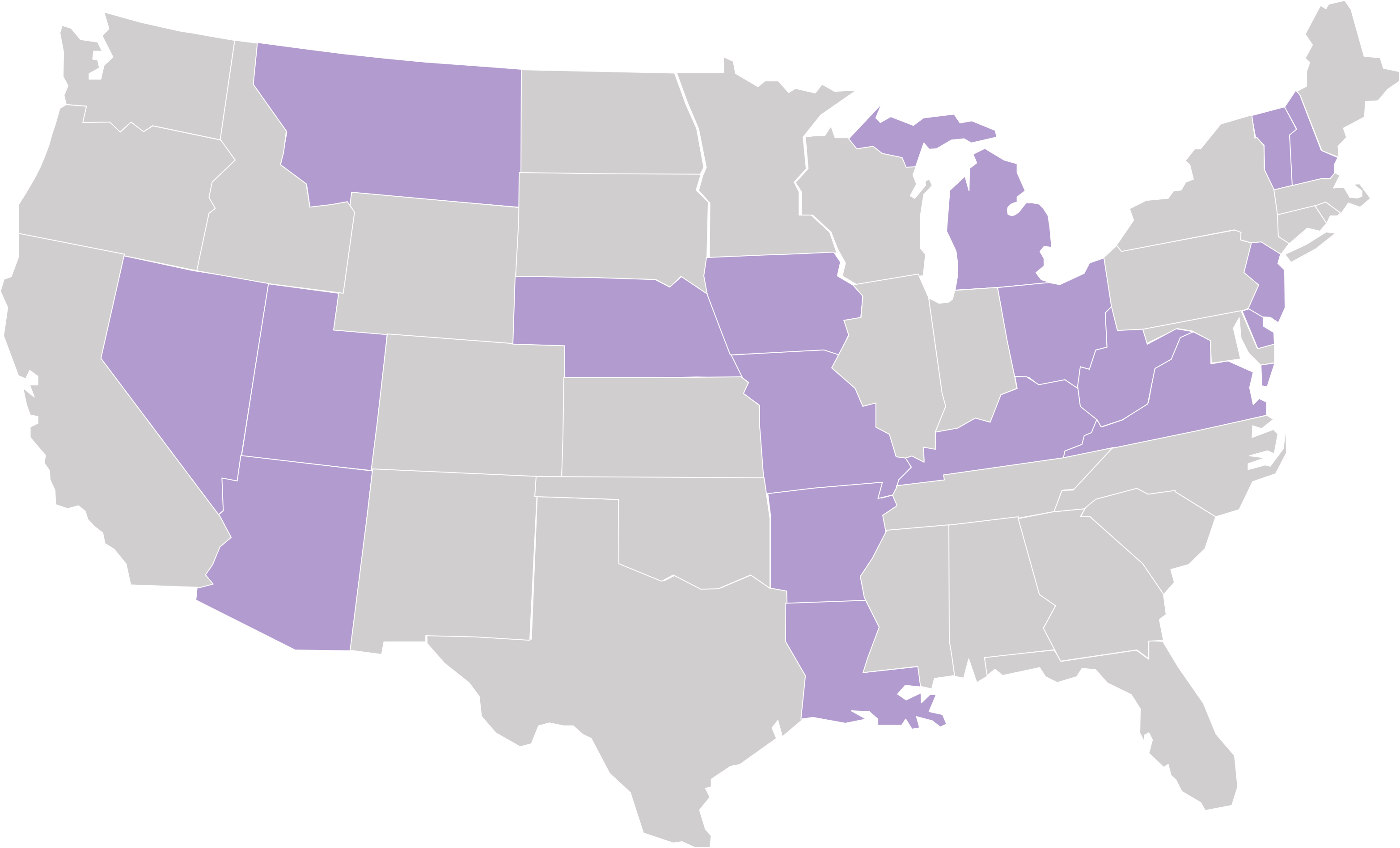 Adept states registered map